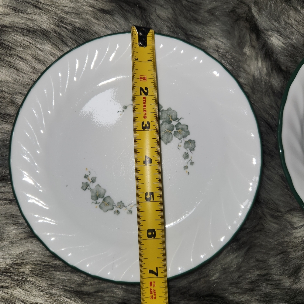 Corelle Callaway Ivy Swirl Salad Dessert Plates 7” Set Of 4 Vintage - Picture 4 of 4